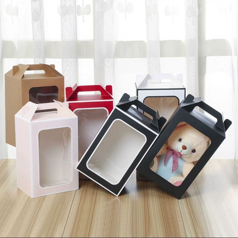 Transparency paper box#Pvc box#Birthday giftbox#Floral box | Shopee ...