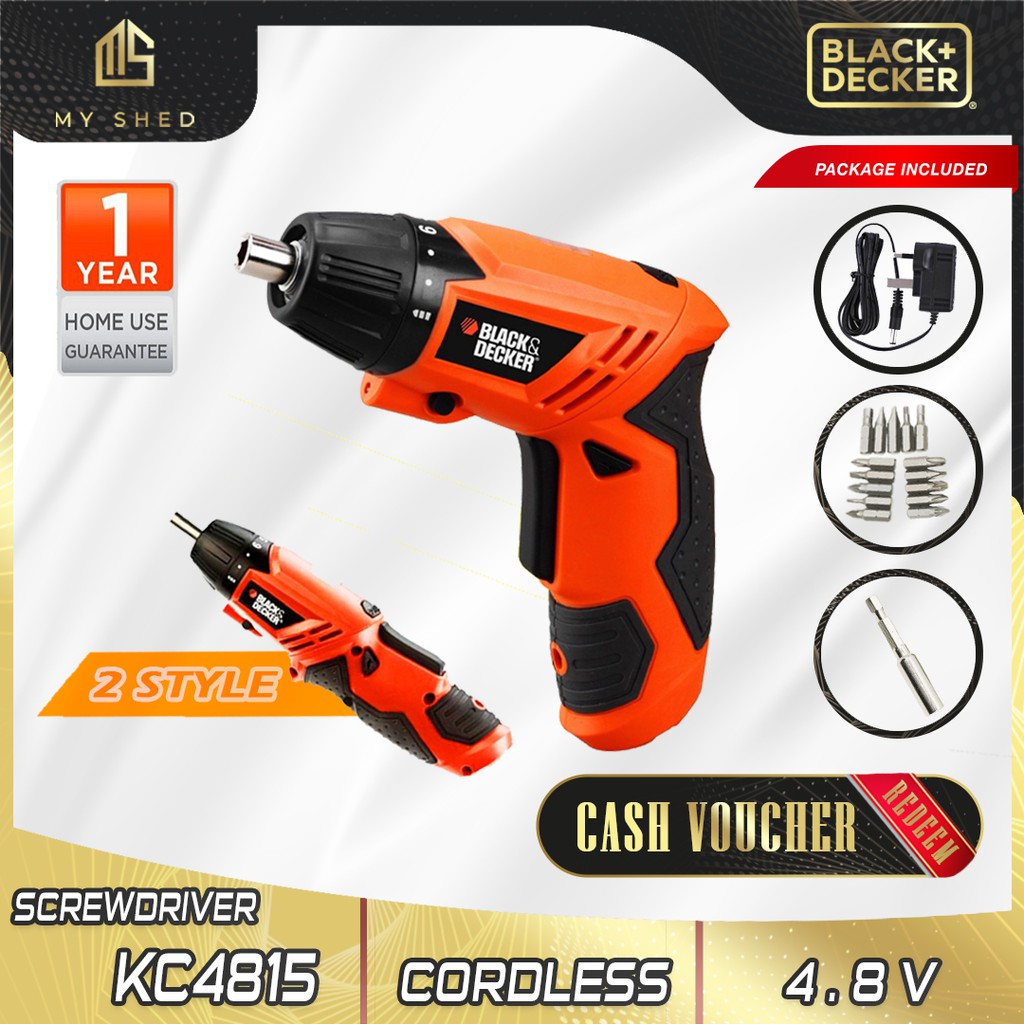 BLACK & DECKER KC4815B5 4.8V 200Rpm Cordless Multi Head Screwdriver