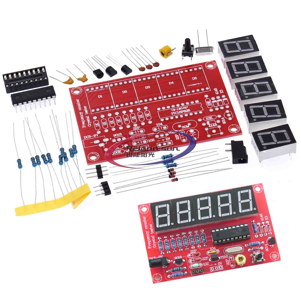 1Hz50MHz Crystal Oscillator Frequency Counter Tester DIY Kit 5 Digits