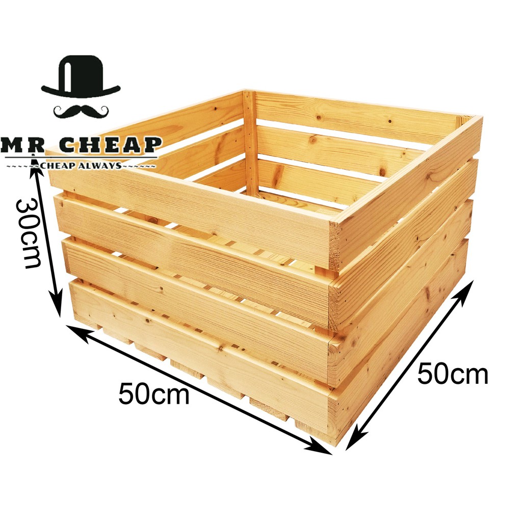 Hot]Extra Large Wooden Storage Box/Pine Wood Box Decorate Wooden Crate  Storage Container/Storage Box/Fruit Storage 1013