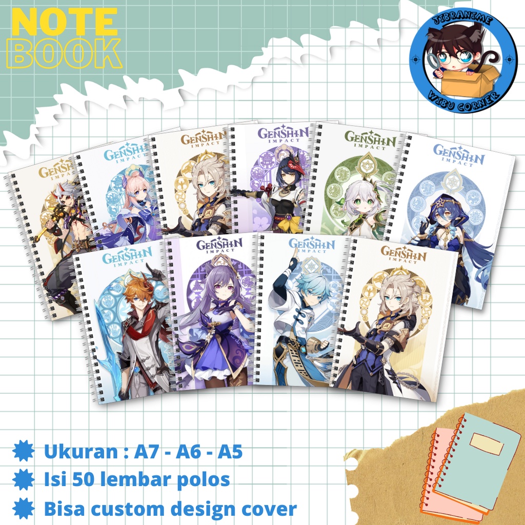 Note BOOK GENSHIN IMPACT/GENSHIN PART 2 | Shopee Malaysia