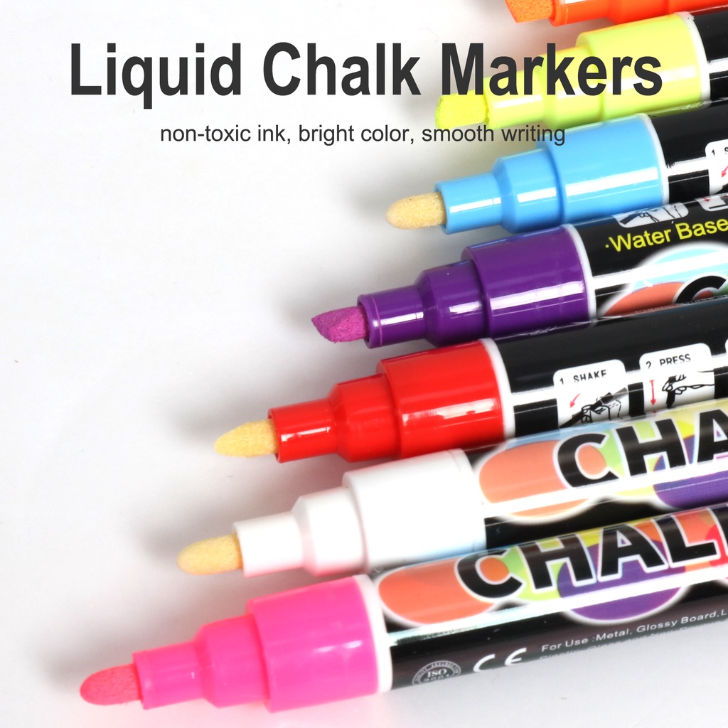 STABILO 8colors Highlighter Markers Color Markers 8pack Assorted Color Fluorescent Chalk Markers
