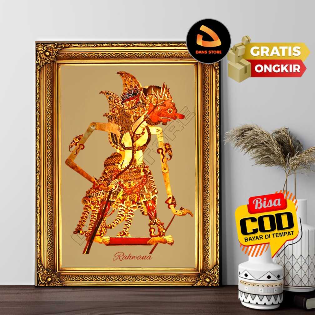 HIASAN DINDING Wall Hanging Poster Wayang Kulit Ravana HD Quality ...