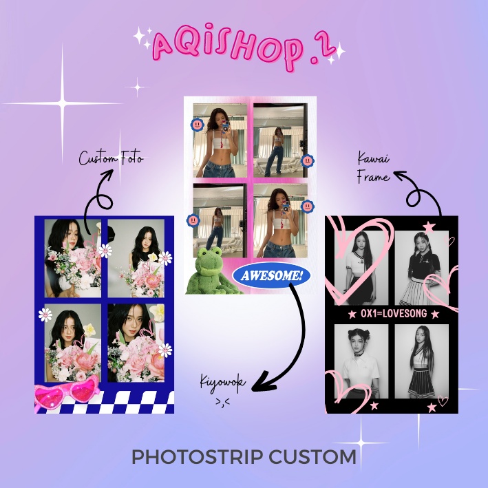 Anniversary PHOTOSSTRIP 4 CUSTOM BOXES PRINTING SNPASHOT PHOTO/DOUBLE ...