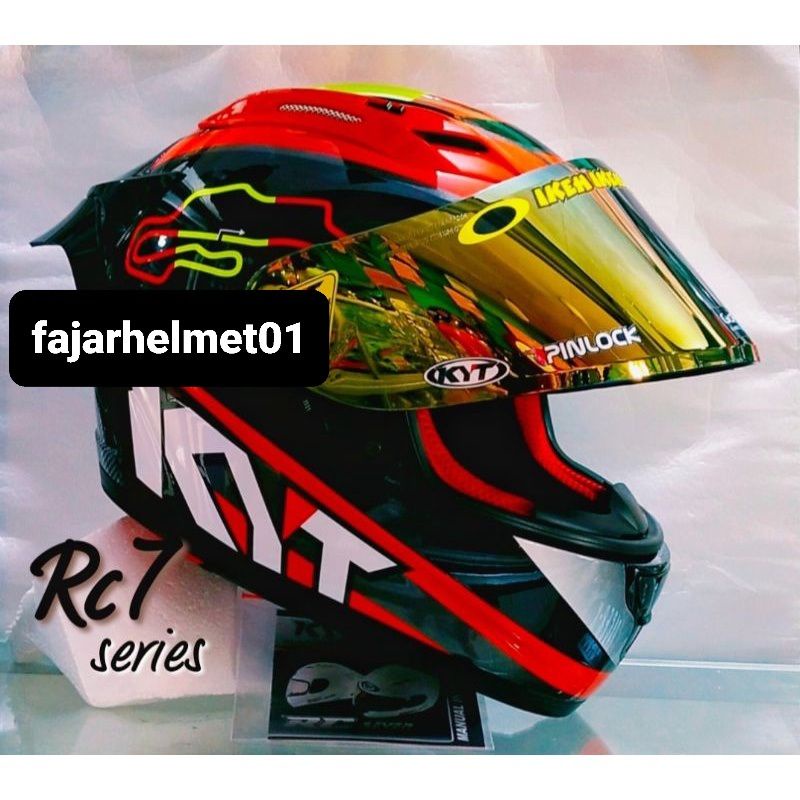Full Face Helmet KYT Rc Seven Spain Black Handsome Package