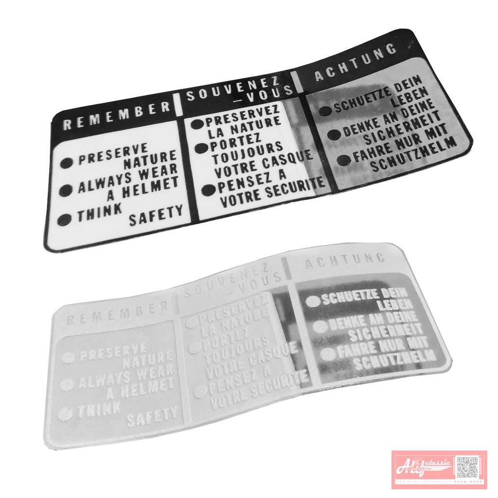 Remember decal sticker honda cb100 us version remember sticker honda ...