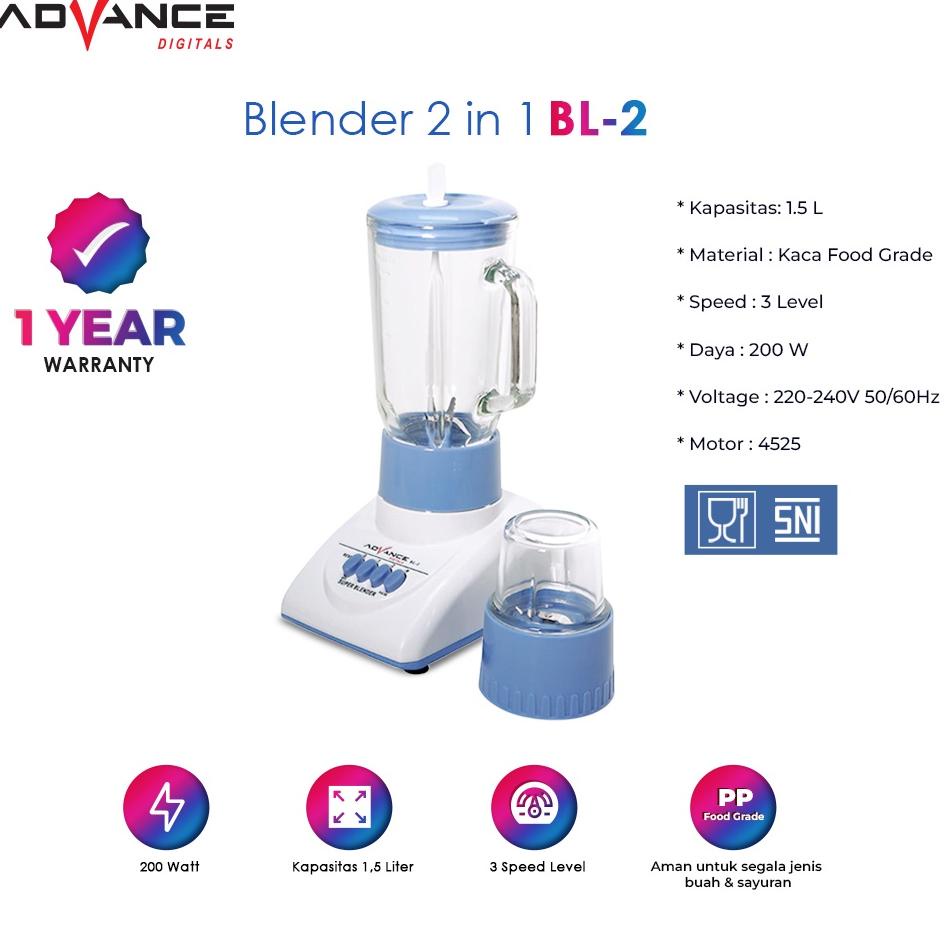 . 100 Original Advance Bl2 Glass Blender Bl2 foodgrade Save