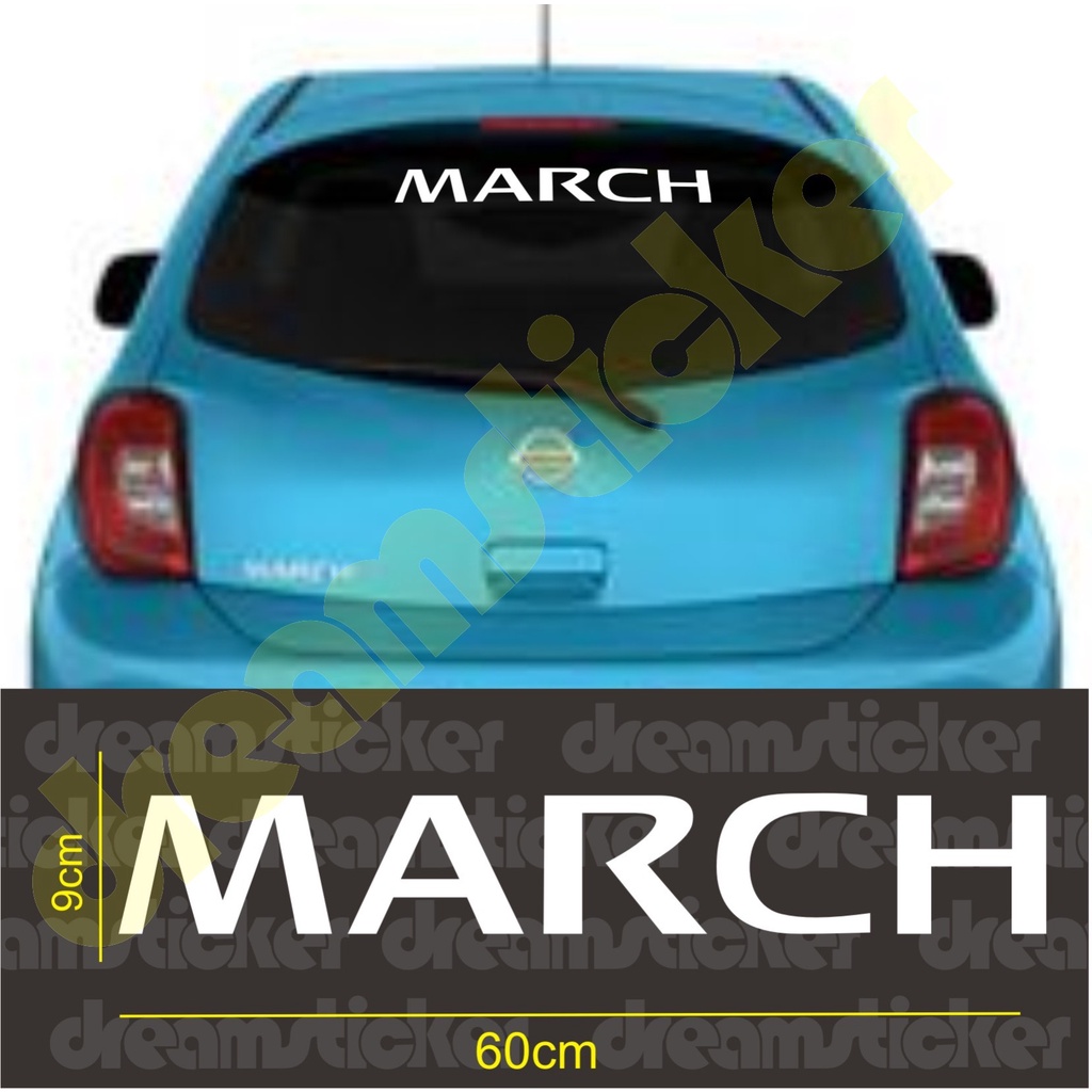 Nissan March Car Sticker Rear Glass | Shopee Malaysia