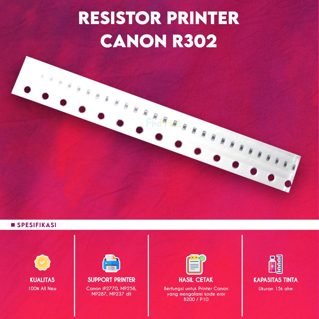 New Resistor Canon R302 Error B200/P10 752, Resistor R302 | Shopee Malaysia