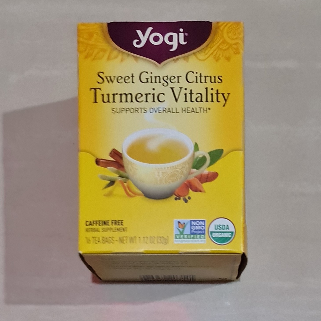 Yogi Tea Sweet Ginger Citrus Turmeric Vitality 16x2gram Shopee Malaysia