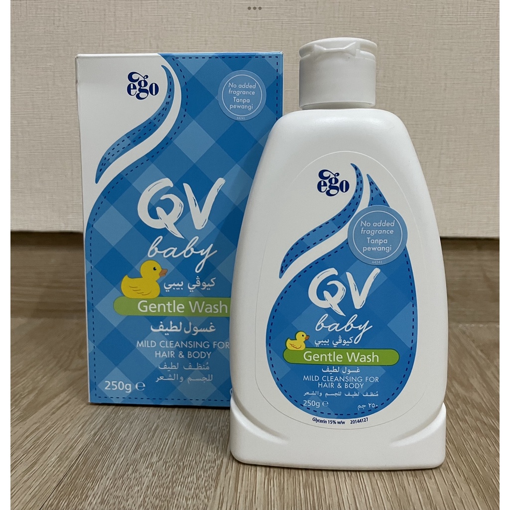 Qv Baby Gentle Wash for Sensitive Skin (Fragance free) Baby Bath Soap for Sensitive Skin 250gr