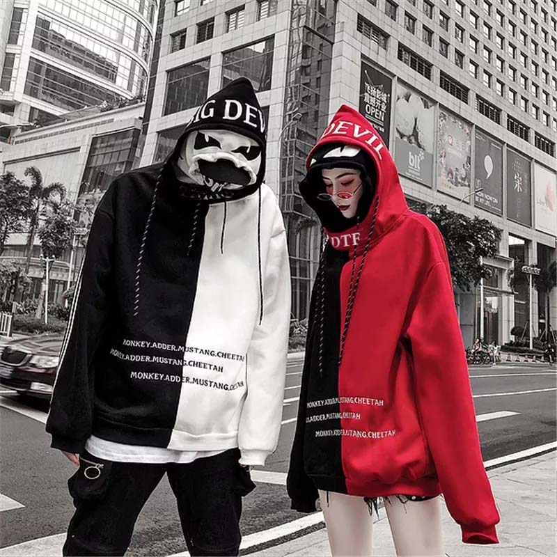 Do The Flow Hoodie Big Devil Pullover Shopee Malaysia