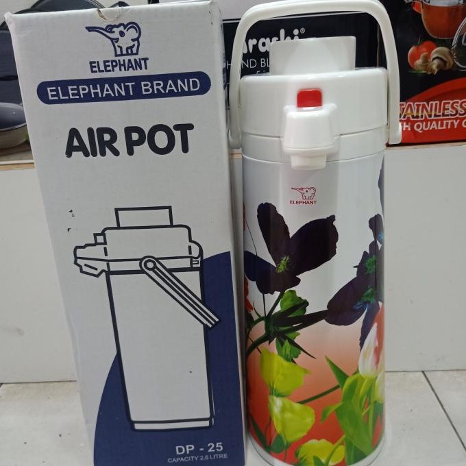 TERMOS Thermos Press Airpot Dp25 Elephant 2.5 Liter Shopee Malaysia