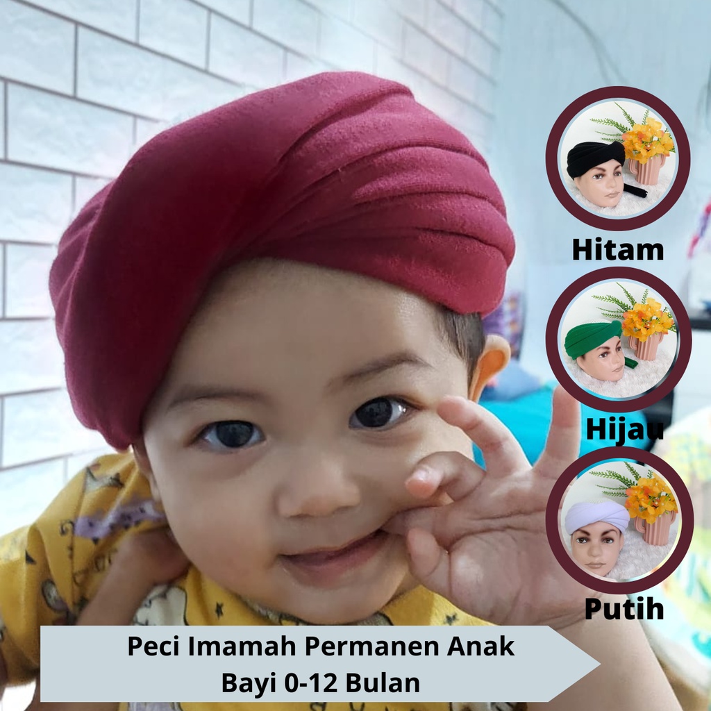 Permanent Imamate Caps For Babies 012 Months Ready To Use Instant Baby