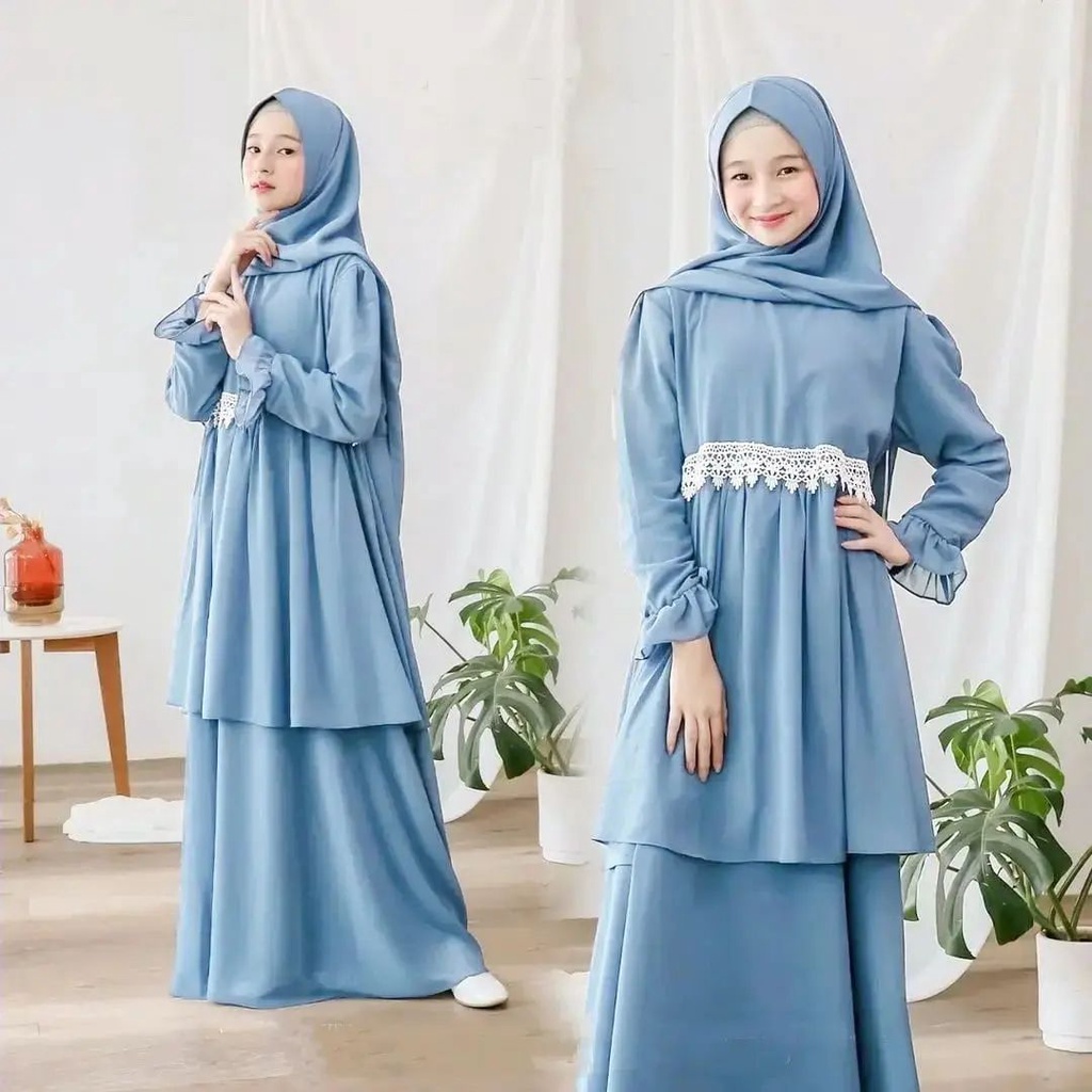 Aryana Syari Kids Clothes Gamis Set Hijab Children Age 10 17 Years ...