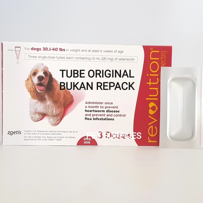 Revolution Dog Flea Medicine Size 1020 Kg Zoetis (Uk) Shopee Malaysia