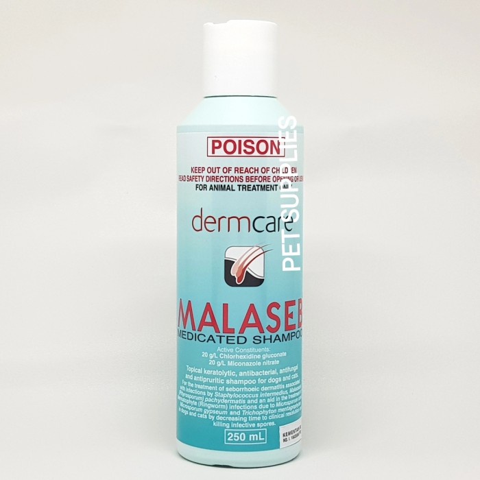 Malaseb Medicated Shampoo Dog Cat AntiFungal Shampoo (250 Ml