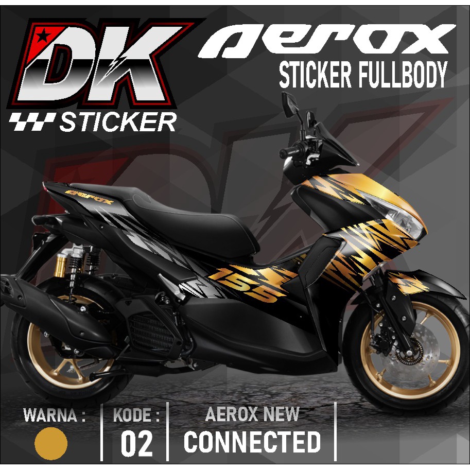 Dk sticker - sticker - sticker Decal Aerox 155 full body NEW connected ...