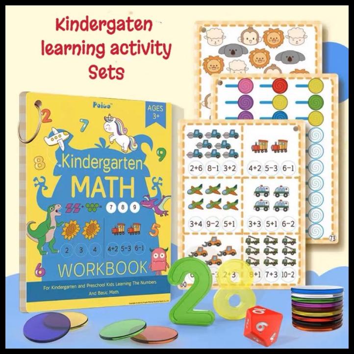 Kindergaten Math Workbook Set Activity Learning Supplies | Shopee Malaysia