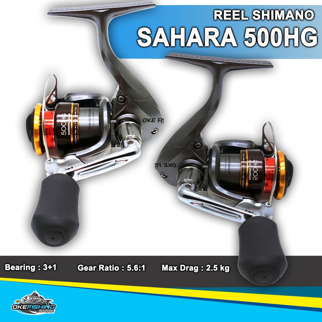 Shimano Sahara 500HG 4B Reel - Fishing Spinning Reel