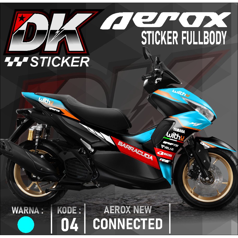 Dk sticker - sticker - sticker Decal Aerox 155 full body NEW connected ...