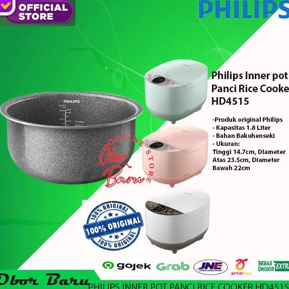 Philips Inner Pot 1,8 L Bakuhanseki HD4515 Rice cooker Pan HD 4515 ...