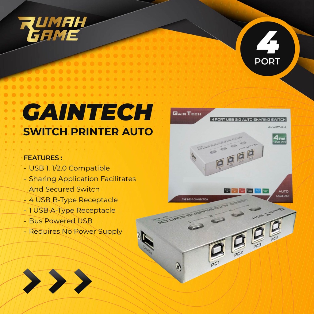 Auto Switch Printer USB 4-Port - Printer Switch | Shopee Malaysia