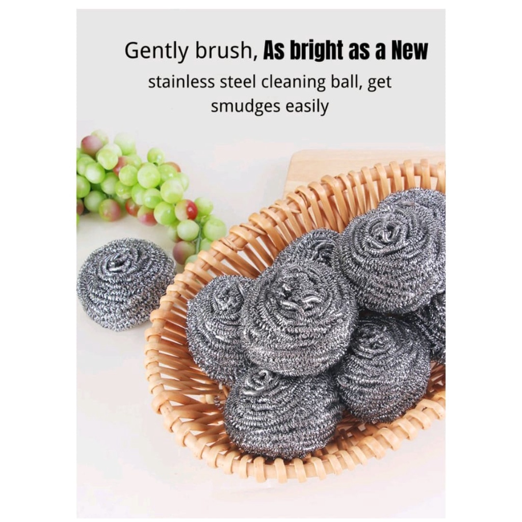 Dishwashing Wire Coir Sponge Stainless Dishwashing Wire | Shopee Malaysia