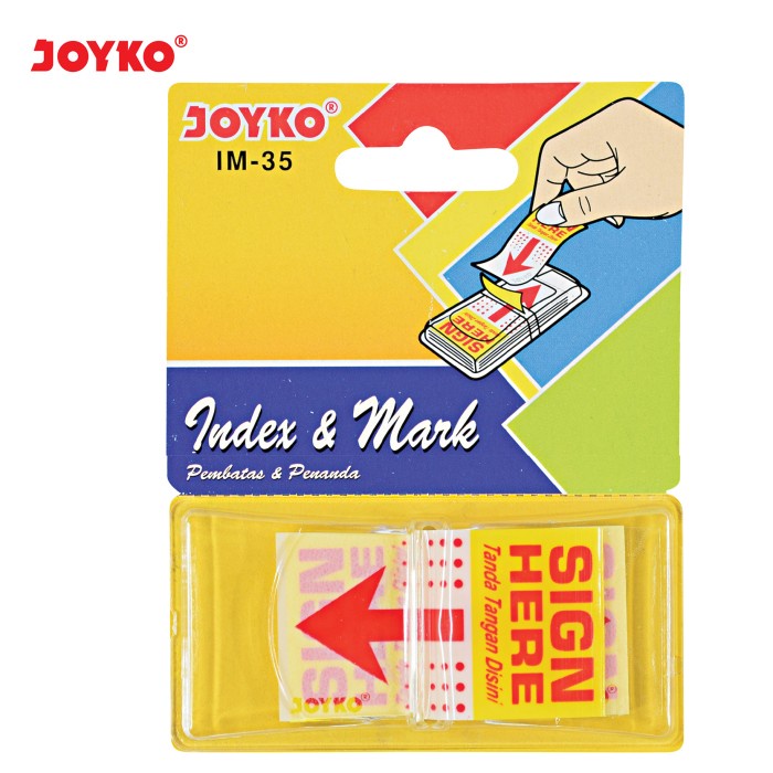 Memo Sign Here JOYKO IM35/Memo Stick Stick/Sign Here Sticker | Shopee ...