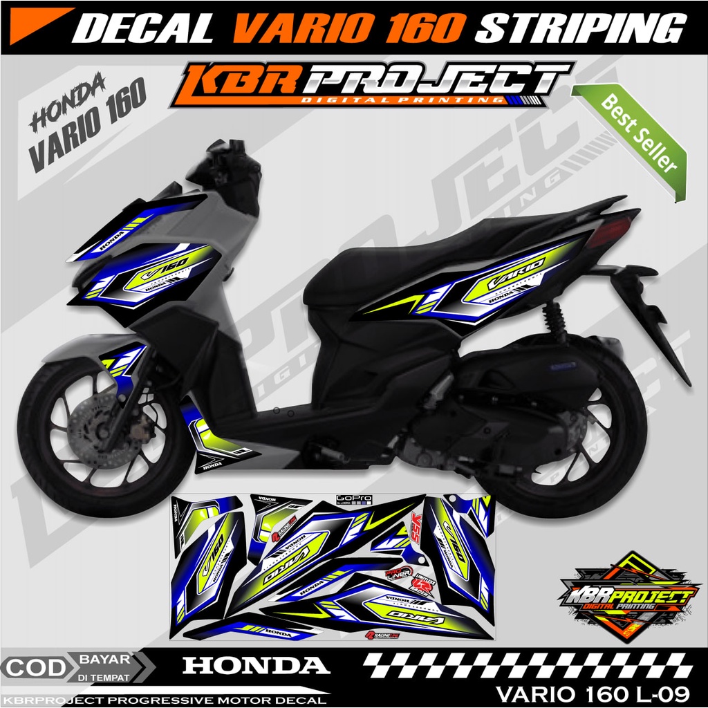 Decal sticker Striping Variation VARIO 160 HONDA VARIO 160 New VARIO ...