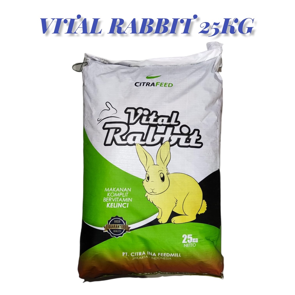 Citra feed citrafeed vital rabbit 25kg rabbit feed Pellet 25kg | Shopee
