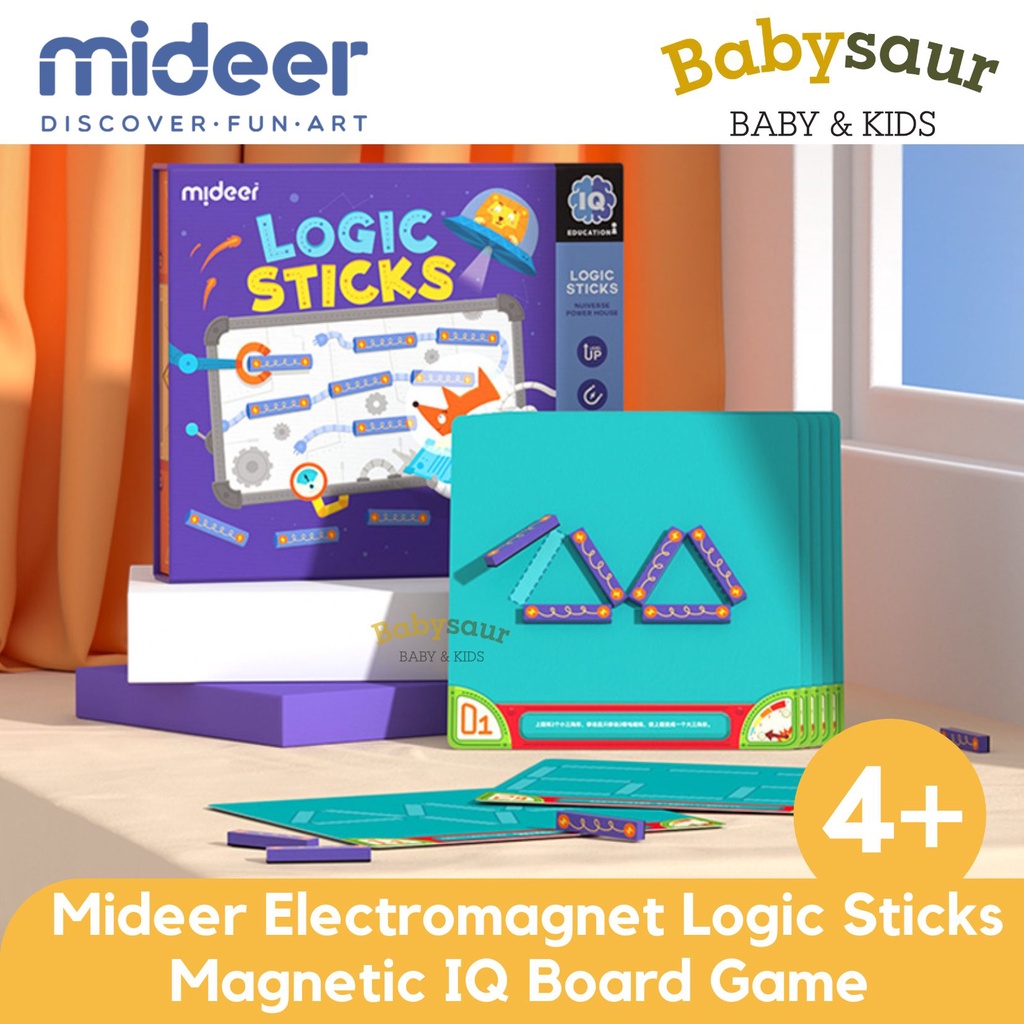 Mideer Logic Sticks IQ Board Game Kids Educational