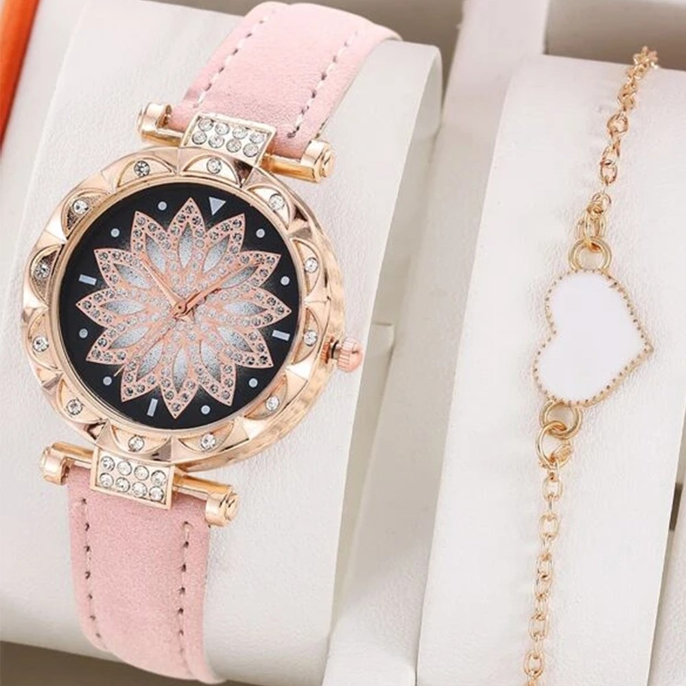 Smart Watch Inlaid Full Diamond Metal Strap