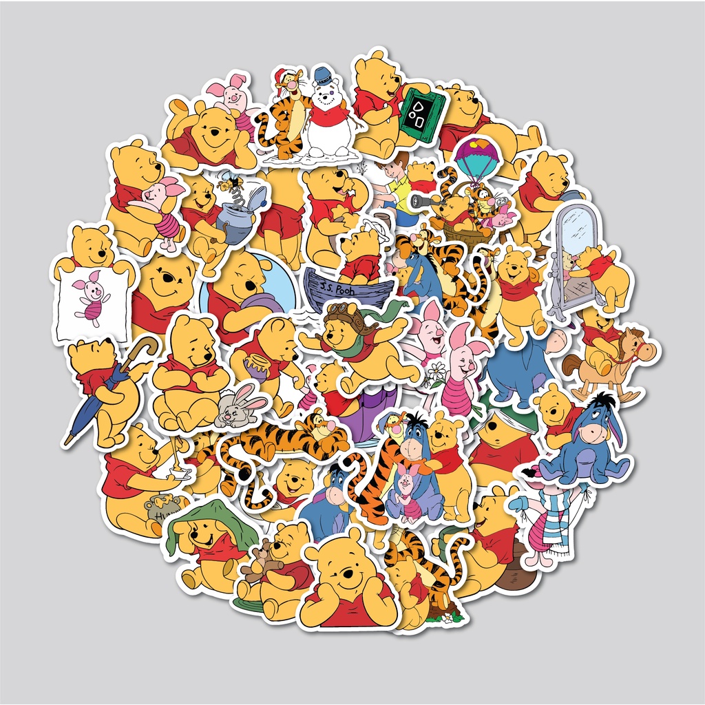 Winnie THE POOH STICKER PACK | Tumblr STICKER | Helmet Suitcase LAPTOP ...