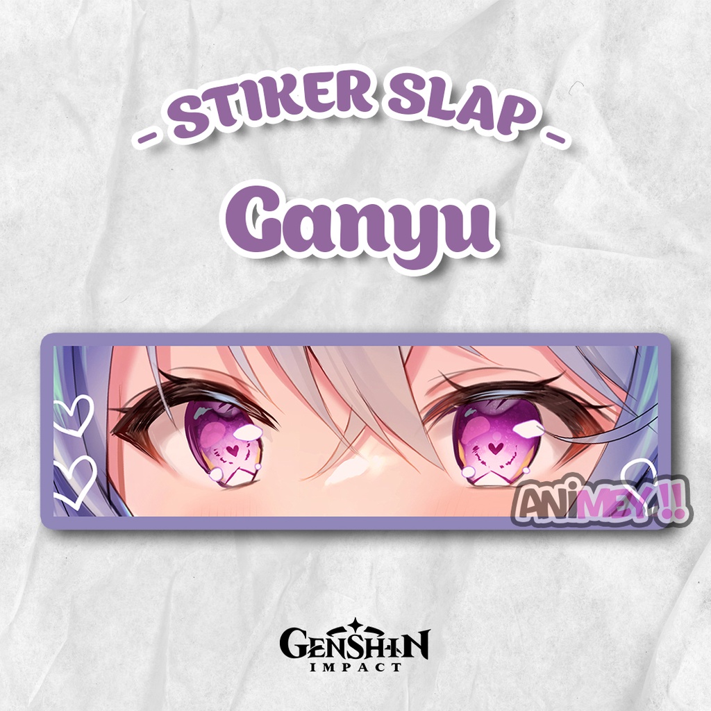 Ganyu Genshin Impact Slap Sticker/Waterproof Anime Slap Sticker ...
