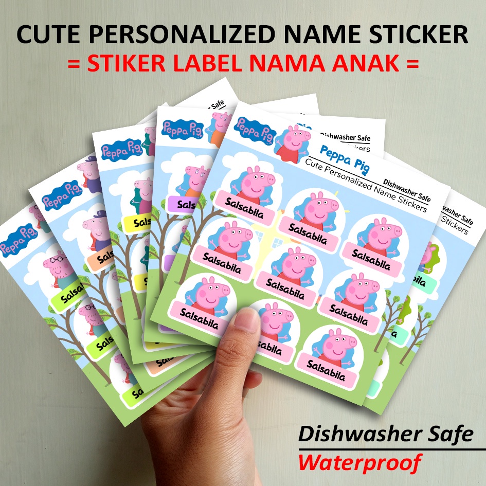Children's NAME LABEL STICKER CUSTOM STICKER NAME TAG CUSTOM LABEL
