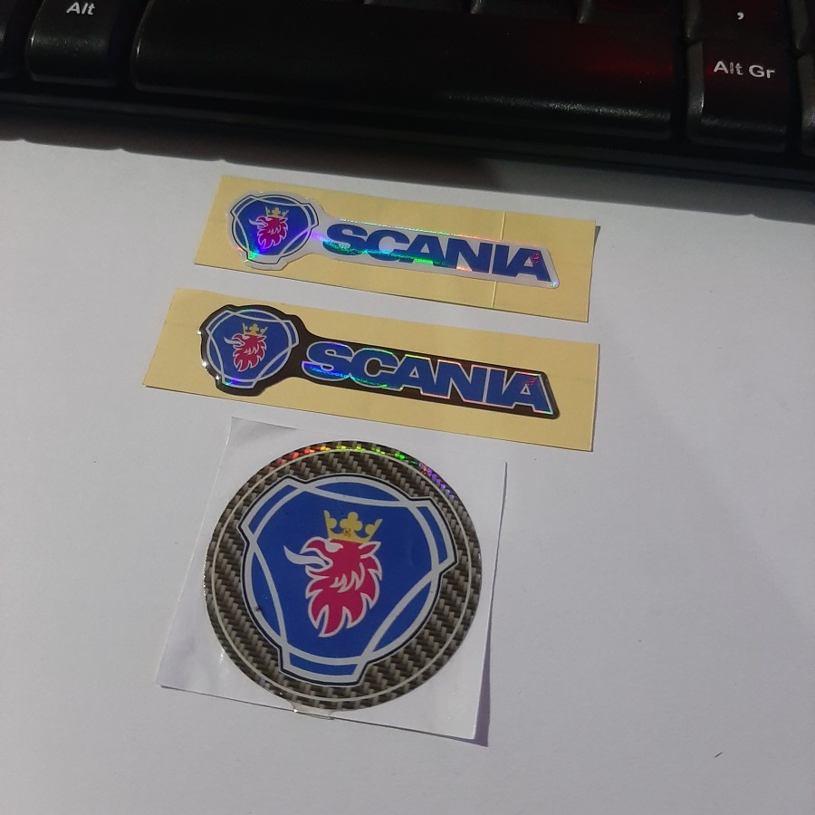 Scania Resin Embossed Sticker Small 3D Lycal Logo Sticker for Bus Truck ...