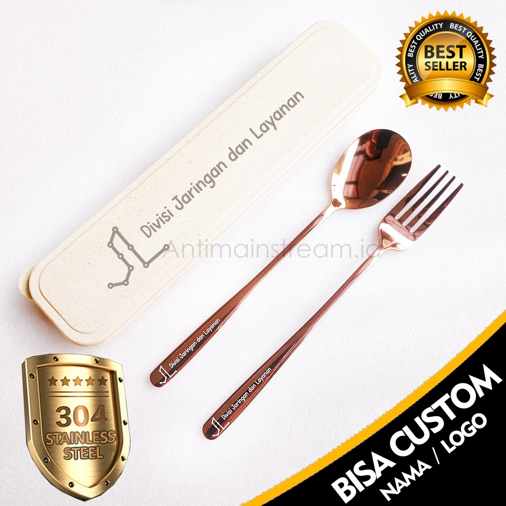 [CUSTOM Can] SUS 304 Korean Cutlery Set With Storage Box/ Korean