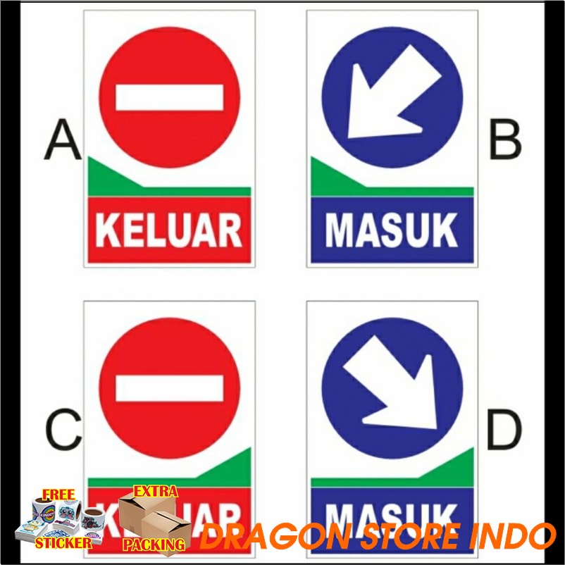Custom. Traffic Signs In (In) And Out (Out) - Out Elegant | Shopee Malaysia