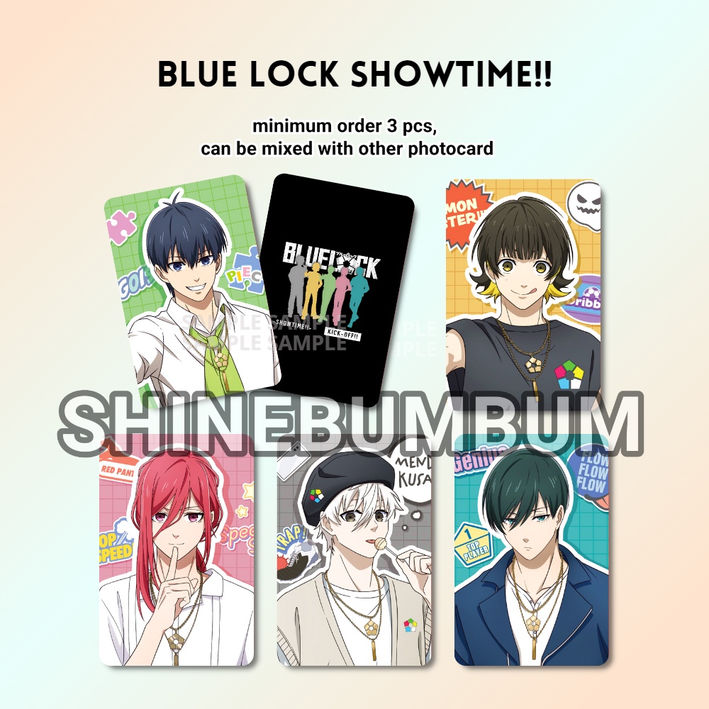 Showtime Blue Lock Photocard!! Ver (2 sides) | Shopee Malaysia