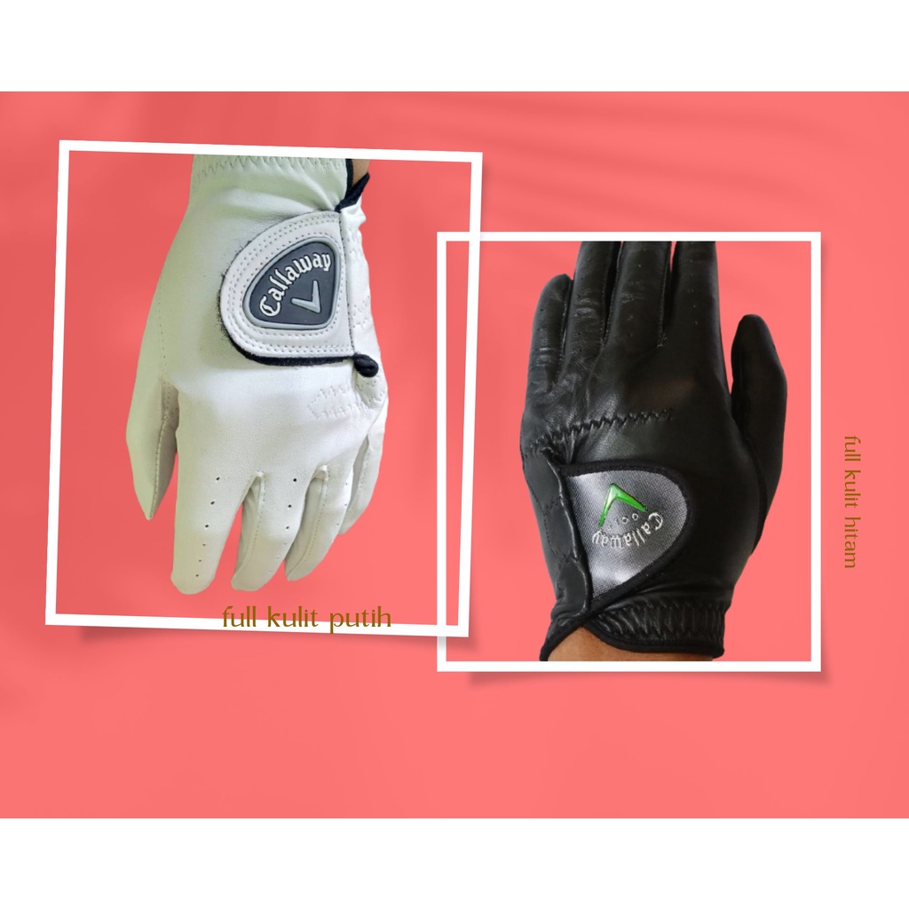 Full cabretta leather golf Gloves/Genuine leather Shopee Malaysia