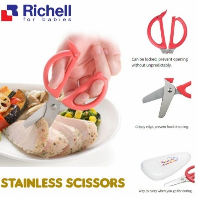 Baby Scissors Richell Baby Food Scissors Travel Safe Food