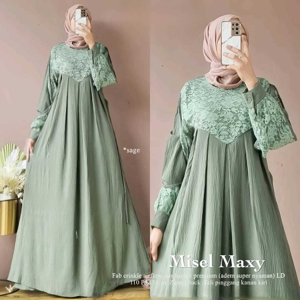 Sage green 2023 Robe/Brocade Maxi Dress For Teenagers In sage green