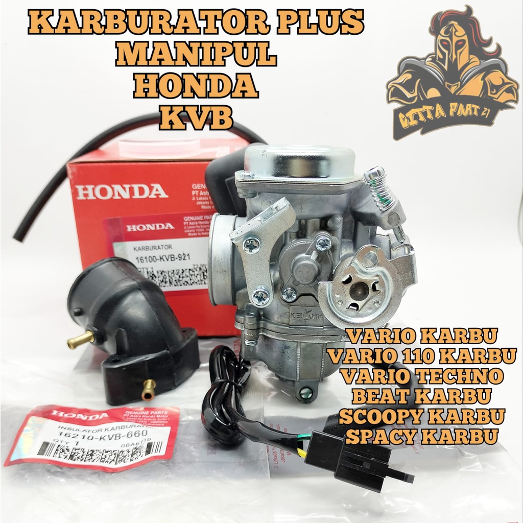 Carburetor Carburetor SET PLUS MANIPUL HONDA AHM KEIHIN KVB ORIGINAL Quality ORIGINAL HONDA AHM