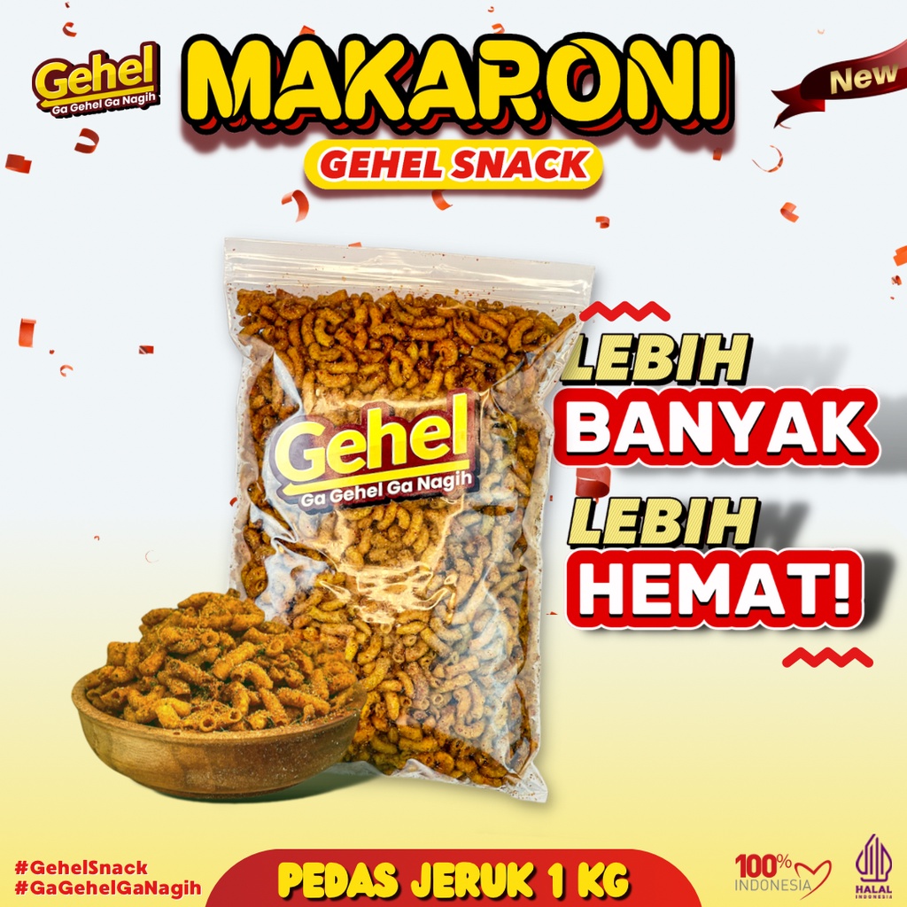 Gehel Macaroni 1kg Limited Edition Snacks Shopee Malaysia