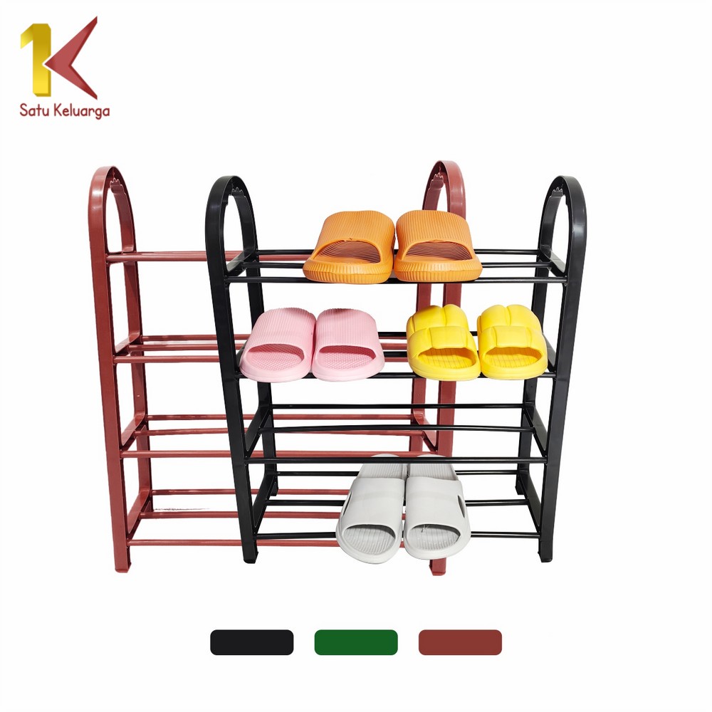 One Family 4 Tier Sandal Shoe Rack C807 Home Organizer Shoe Rack ...