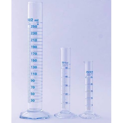 Isolab MEASURING CYLINDER GLASS BLUE SCALE 250ML | Shopee Malaysia