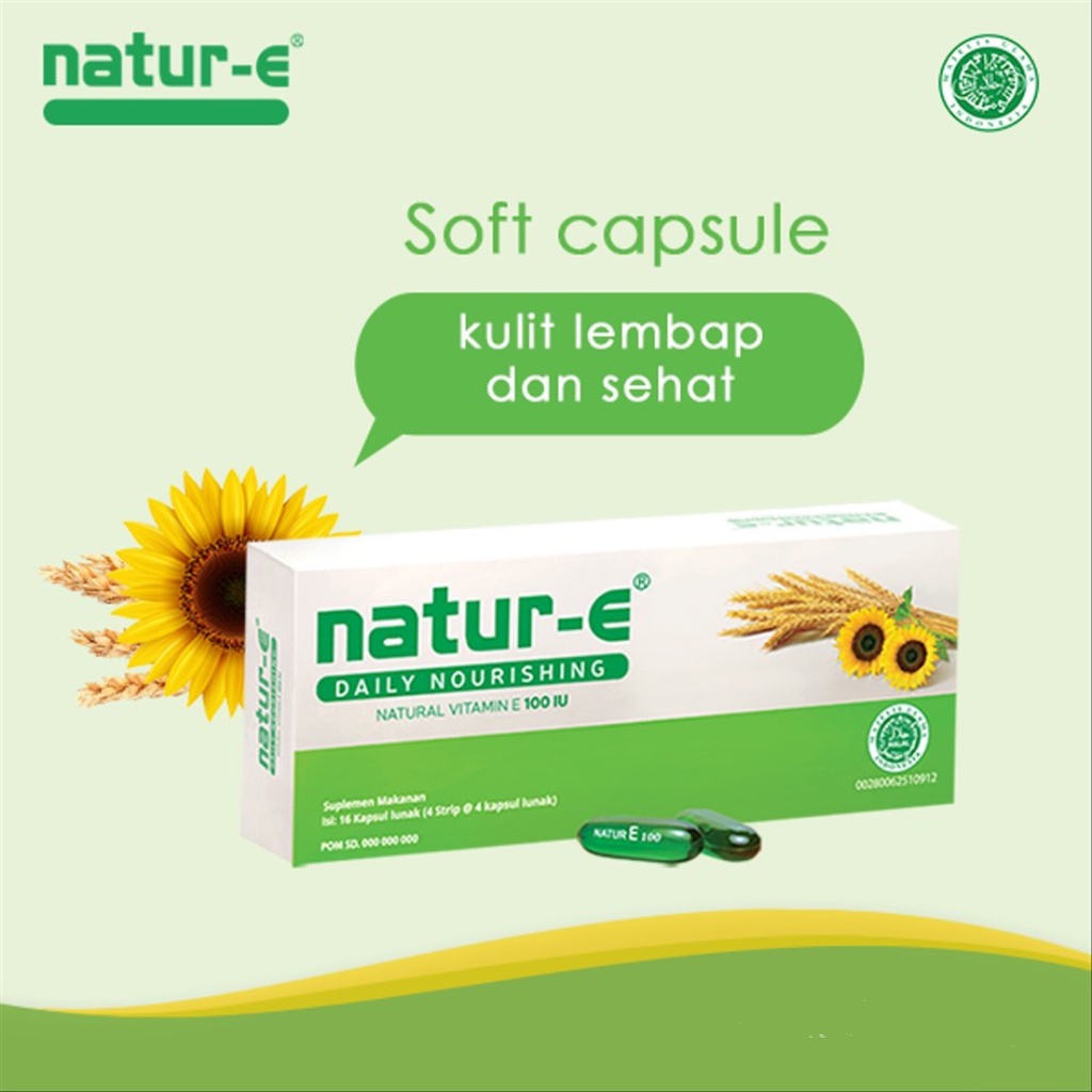 Natur E Daily Nourishing Soft Capsule Vitamin E 100iu Liquids 300iu