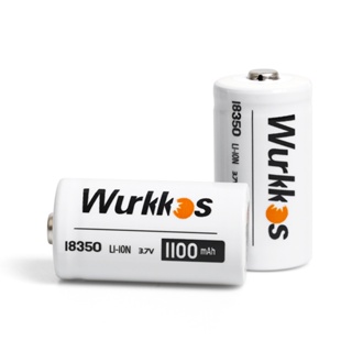 Wurkkos 2pcs 3V CR123A Lithium Power Battery Cell 1300mah Dry