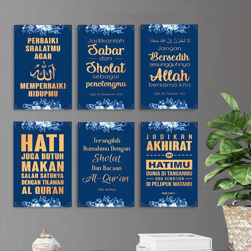 HIASAN DINDING KAYU Islamic Home Display Wall Hanging Motivational ...